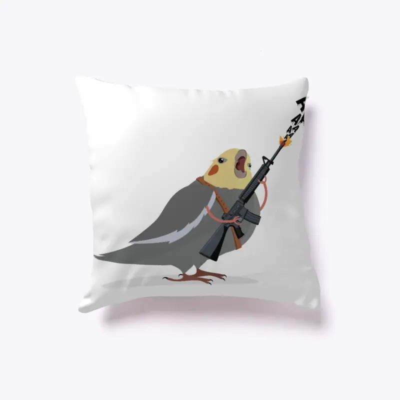 soldier birb pillow